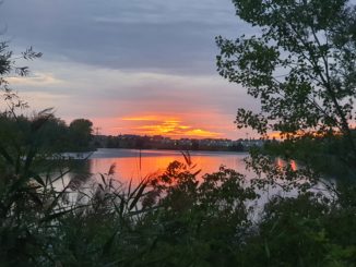 Sonnenuntergang am Hufeisensee